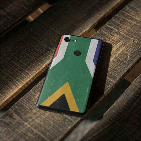 South Africa Flag Distressed Google Pixel 3 XL Skin